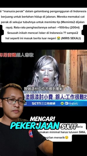 Manusia Silver di Indonesia makin banyak, TV Taiwan Sampai Memberitakannya | BMI Taiwan