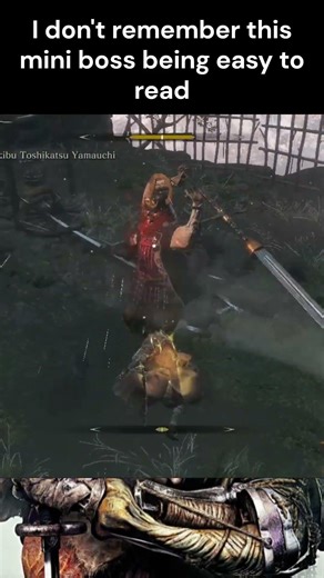 I don't remember this mini boss being easy to read -- Sekiro #gaming #sekiro #soulslike #action