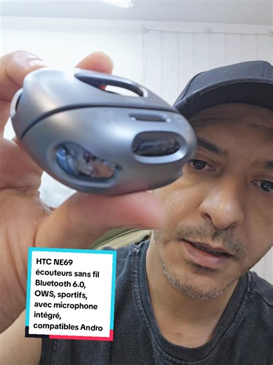 HTC NE69 écouteurs sans fil Bluetooth 6.0, OWS, sportifs, avec microphone intégré, compatibles Android/iOS. #OffresPourToi #htc #ne69 #ecouteurs #traduction