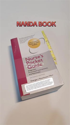 Making care plans easy! Nurses’ Pocket Guide Book— a must-have for every student nurse. 📖 #nandabook #nursespocketguide #studentnurse #nursingstudentmusthaves #nursingcareplan