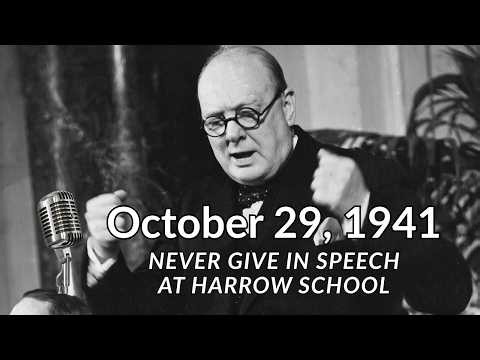 1941: Winston Churchill | Never Give In Speech at Harrow School | BBC