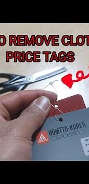 How To Remove Clothing Price Tags | Easy way without using scissors | TAGALOG