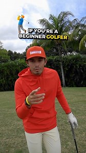 This is GREAT for beginner golfers Tuck your elbows in and just let the arms swing. Keep the elbows connected and create a “woosh” sound as you swing. #golf #golfcoach #golftips #golfswing | Leopoldo Herrera