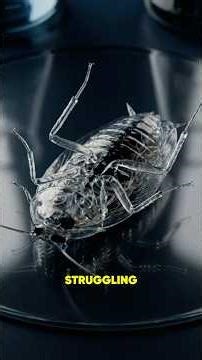 What Happens When a Cockroach Flips Over and Can't Turn Back? #science #explained #cockroach