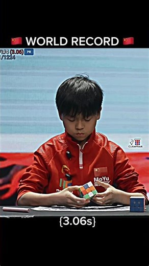 Single World Record 3×3 solve 3.06s #viral #rubikscube #shorts