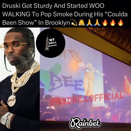 NY DRILL OFFICIAL on Instagram: "DRUSKI WOO WALKED IN BROOKLYN‼️ W POP SMOKE TRIBUTE?? RIP POP @nydrillofficial2 @druski"