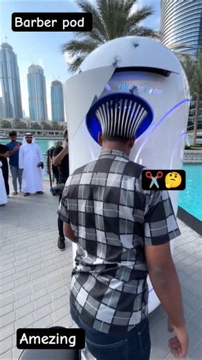 INSANE AI curling robot in Dubai 😱💇Next-Gen Air Dynamics Curl Machine 4.0 Dubais|| Future Is Here ||