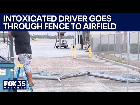 Intoxicated driver goes through Daytona Beach Airport fence to airfield