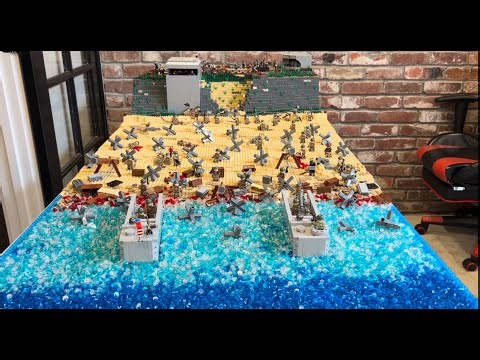 Lego WW2 D-Day landing at Omaha Beach