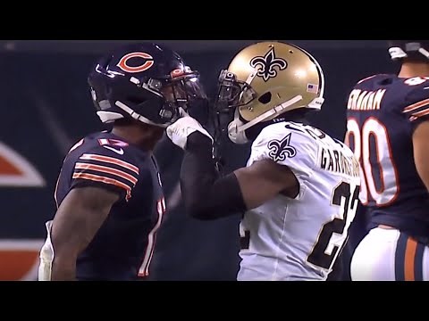Javon Wims CHEAP SHOT Punches & Fight (Ejected) | Saints vs. Bears | NFL Week 8