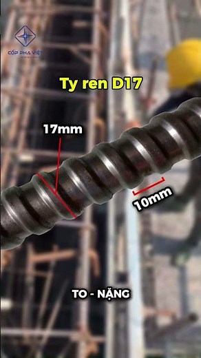 Làm sao để phân biệt ty ren D12, D16, D17 chính xác nhất!!!