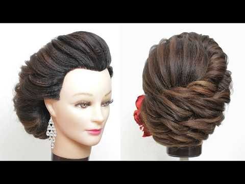 Sophisticated Updo For Long Hair | Wedding Braided Hairstyle Tutorial
