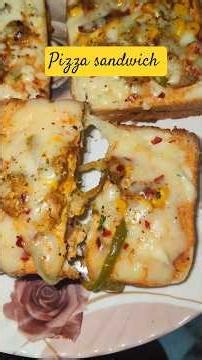 5min bread pizza recipe | homemade pizza recipe #nufukirasoi #youtubeshorts #pizza #shorts