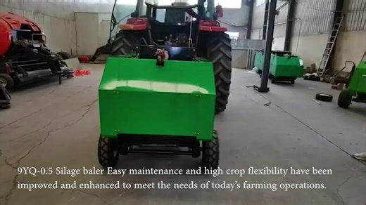 Automatic Mini Forage Silage Round Baler and Wrapper Machine