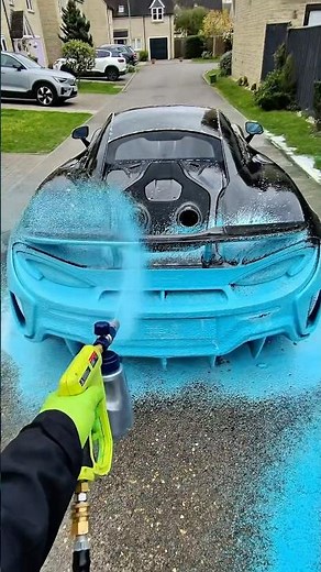 McLaren 600LT Satisfying POV Snow Foam Wash #satisfying #asmr #carcleaning