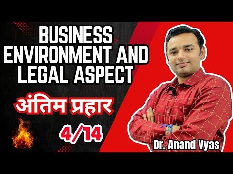 Business Environment and Legal Aspect | Antim Prahar 2024 |🔥4/14🔥| Important Questions Answer