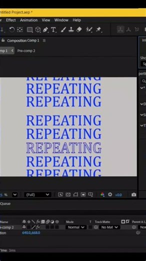 Repeat Text Animation in Adobe After Effect 2026