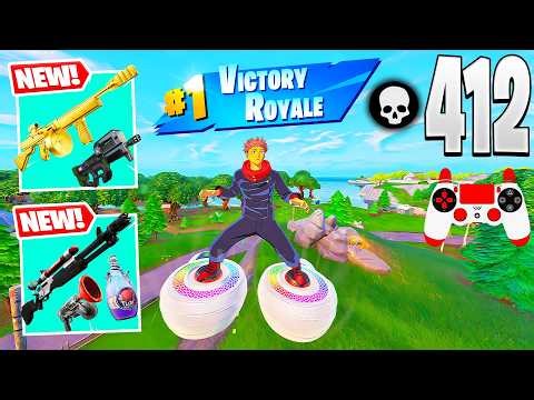 412 Elimination Solo vs Squads on the NEW Map! Fortnite Gameplay (Chapter 7)