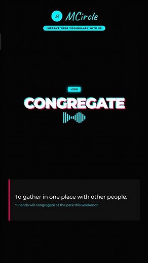 Learn English: What is Congregate? | Vocabulary Shorts