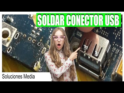 Cómo soldar un conector USB de portátil averiado | Como cambiar puertos USB | | USB roto ordenador