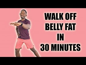 30 Minute Cardio to Walk Off Belly Fat at Home - 3500 Steps - Burn 270 Calories