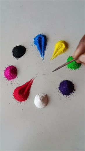 simple Rangoli, satisfying rangoli, Easy rangsatisfying #asmroli, Tricks and tips,ASMR#rangol