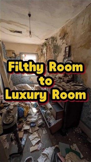 Filthy Room to Luxury Room #timelapse #cleaning #satisfying
