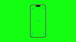 Realistic phone frame animates onto the screen | Premium Stock Video Footage