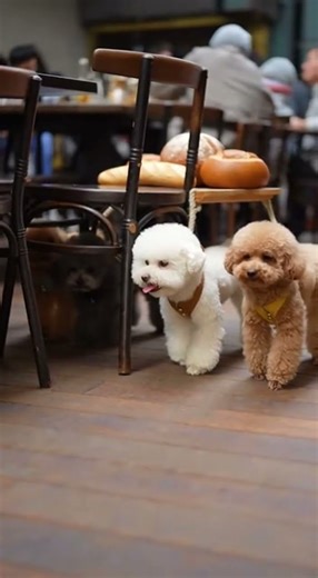 Doge Waiters at Work#DogStaff#PawfectService#DogHospitality#cutepets #DogLife