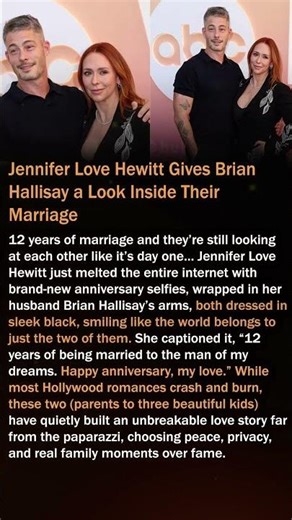 Jennifer Love Hewitt Gives Brian Hallisay a Look Inside Their Marriage #shorts
