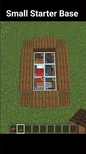 Perfect Small Starter Base 🏡 | Minecraft #mctutorial #minecraftbuilding #shortsminecraft