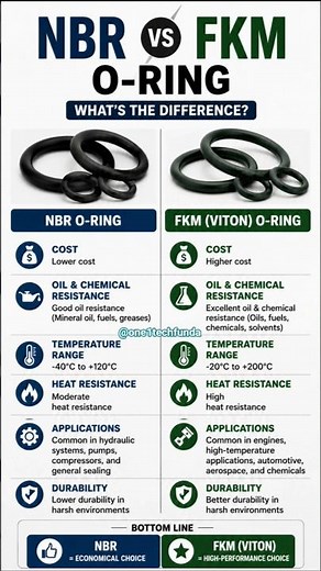 O-Ring NBR vs FKM