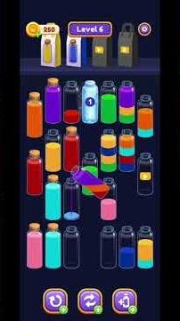 Water Sort Puzzle Gameplay #2 | Can I Solve Level 6?