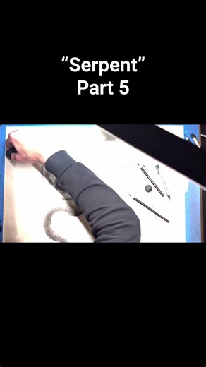 Serpent - part 5 of 10 - art process #artprocess #beginnerarttips #drawing #pencilart #surrealism