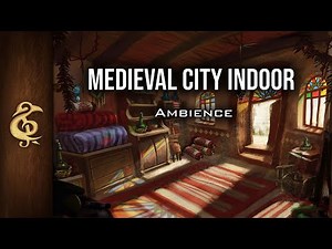 Medieval City Indoor (Layer it!) | Calm ASMR Ambience | 1 Hour #DnD #RPG