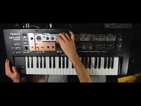 Roland SH-201 Synthesizer SOUND DESIGN TUTORIAL #1 - Creating a classic JP-8000 style pad (NO TALK)