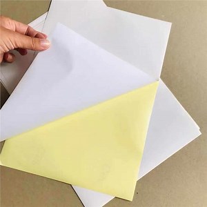 [Hot Item] Semi Gloss Sticker Paper Gsf with 62GSM Yellow Glassine Paper