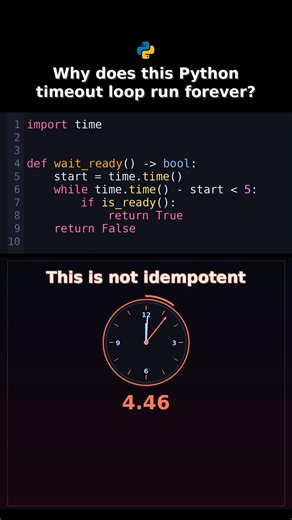 Why does this Python timeout loop run forever? #pythoncodereview