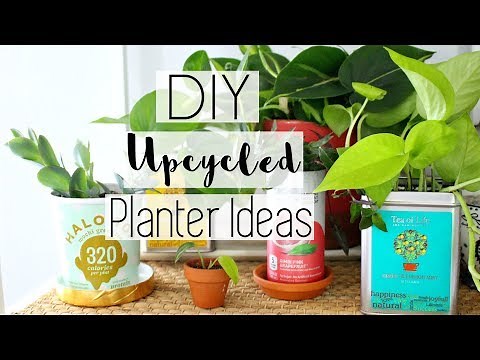 Upcycled Household Item Planters DIY | Free Upcycled Houseplant Pots
