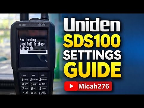 Uniden SDS100 Settings Breakdown | What Every Option Does!