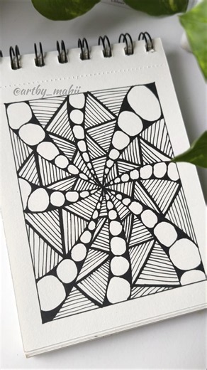 Easy Doodle Art Tutorial #doodle #doodleart #easy #drawing #art #zentangle #zen