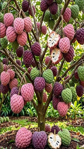 Easy and fast methods to grow and propagate custard apple trees #garden #fruits #diy