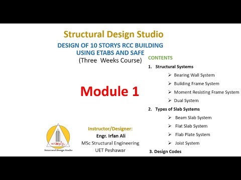 Module 1: Design of 10-story RCC Building using ETABS and SAFE