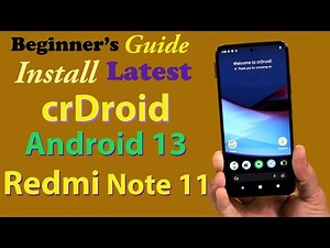 Install crDroid Android 13 on Redmi Note 11 اردو हिन्दी