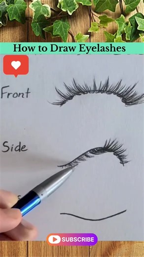 Easiest Eyelashes Drawing Tutorial 👀😲 #shorts #drawing #art #sketch #eyes #pencildrawing