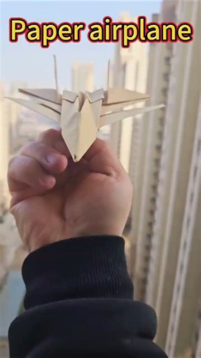 Throw a fighter jet paper airplane that looks cool and flies far #paperairplane #fighterjet