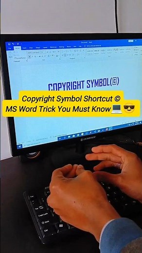 How to Type © Copyright Symbol — Easy MS Word Shortcut🔥 | Most Useful Typing Trick😎📈