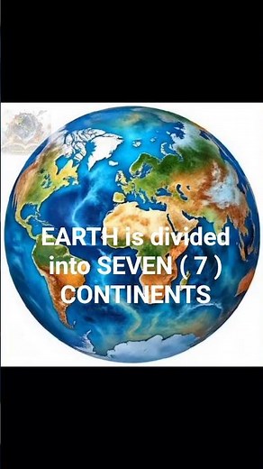 7 CONTINENTS #knowledge #universe #earth #science #geography