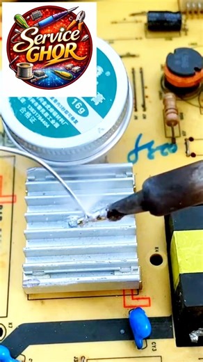 The image displays electronic components and the process of soldering #howto #diy #solderingtutorial