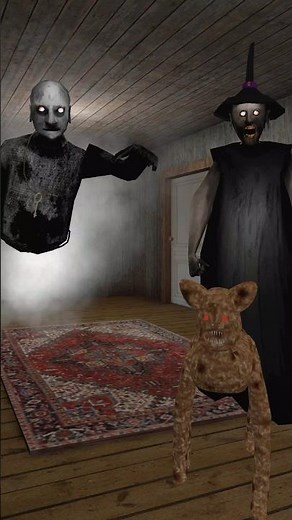 Granny Pet Dog visits inside Grandpa home in Granny 2 Update #granny